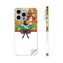 iPhone14 iPhone15 用 スキンシール 全面スキンシール フル 背面 側面 ステッカー 保護シール iphone14plus iphone14pro iphone14promax iphone15plus iphone15pro iphone15promax 各種対応 お正月 門松 七福神 013558
