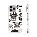 iPhone14 iPhone15 用 スキンシール 全面スキンシール フル 背面 側面 ステッカー 保護シール iphone14plus iphone14pro iphone14promax iphone15plus iphone15pro iphone15promax 各種対応 お正月 縁起物 モノトーン 013577