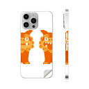 iPhone14 iPhone15 用 スキンシール 全面スキンシール フル 背面 側面 ステッカー 保護シール iphone14plus iphone14pro iphone14promax iphone15plus iphone15pro iphone15promax 各種対応 シーサー 沖縄 琉球 015524