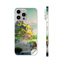 iPhone14 iPhone15 用 スキンシール 全面スキンシール フル 背面 側面 ステッカー 保護シール iphone14plus iphone14pro iphone14promax iphone15plus iphone15pro iphone15promax 各種対応 空に浮かぶ島 絵 きれい 016067|詳細画像