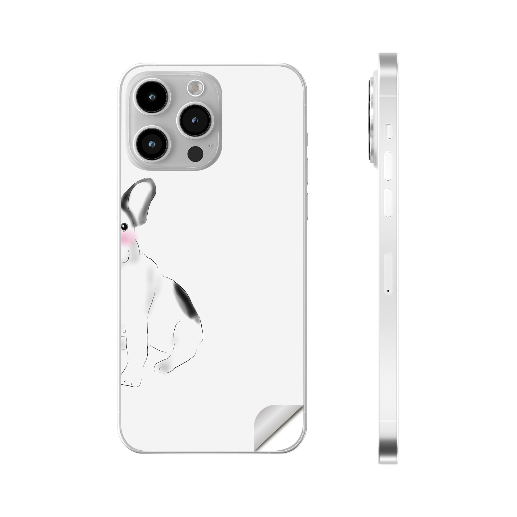 iPhone14 iPhone15 用 スキンシール 全面スキンシール フル 背面 側面 ステッカー 保護シール iphone14plus iphone14pro iphone14promax iphone15plus iphone15pro iphone15promax 各種対応 犬　イラスト　　016291