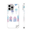 iPhone14 iPhone15 用 スキンシール 全面スキンシール フル 背面 側面 ステッカー 保護シール iphone14plus iphone14pro iphone14promax iphone15plus iphone15pro iphone15promax 各種対応 梅雨 雨の町 かわいい 017790