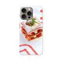 iPhone 15 Pro 6.1インチ iphone15pro tpu 各キャリア共通 スマホ カバー ケース スマホケース スマホカバー TPU ソフトケース 000193 ケーキ　いちご　ミルフィーユ