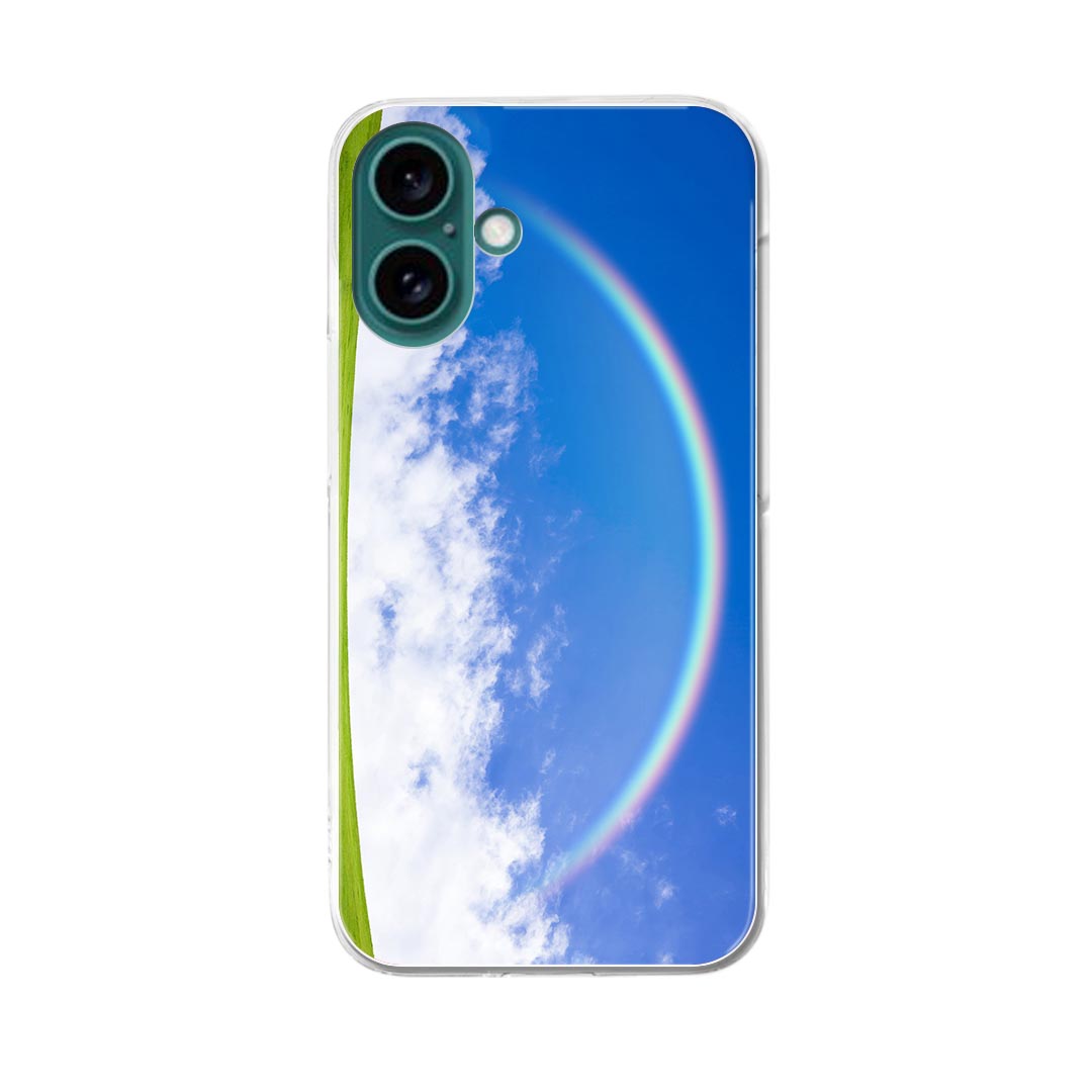 【送料無料】ハードケース ほぼ全機種対応 スマホ カバー ケース スマホケース ポリカーボネート ハード 携帯ケース softbank au docomo 001578 虹　青空