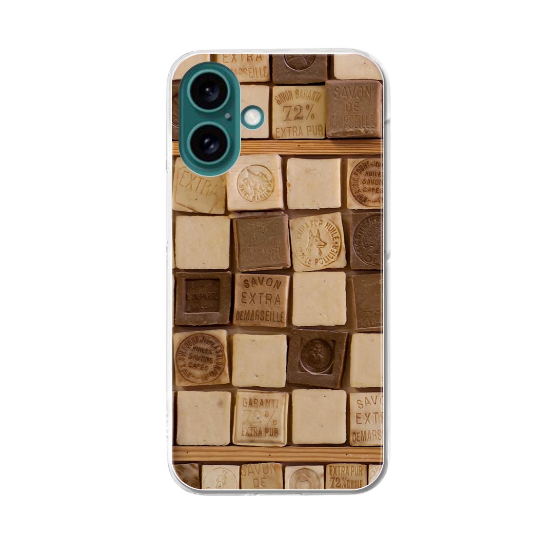 iPhone16plus 6.7インチ 専用 各キャリア iPhone 16 plus 共通対応 ハード ケース iphone16plus ケース カバー 023813 石鹸 サボン 柄