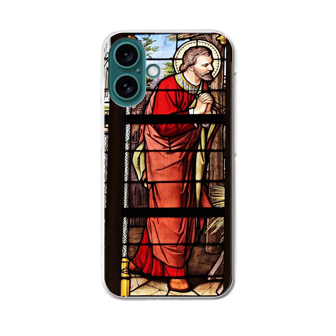 iPhone16 6.1インチ 専用 各キャリア iPhone 16 共通対応 ハード ケース iphone16 対応 ケース カバー ハードケース 025731 ステンドグラス　教会　窓