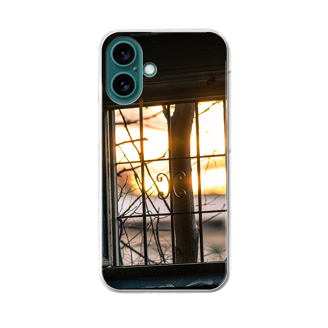 Rakuten - iPhone16 6.1インチ 専用 各キャリア iPhone 16 共通対応 ハード ケース iphone16 対応 ケース カバー ハードケース 025746 窓　風景　夕日
