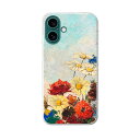 iPhone16 6.1インチ 専用 各キャリア iPhone 16 共通対応 ハード ケース iphone16 対応 ケース カバー ハードケース 033831 花 flower(2)