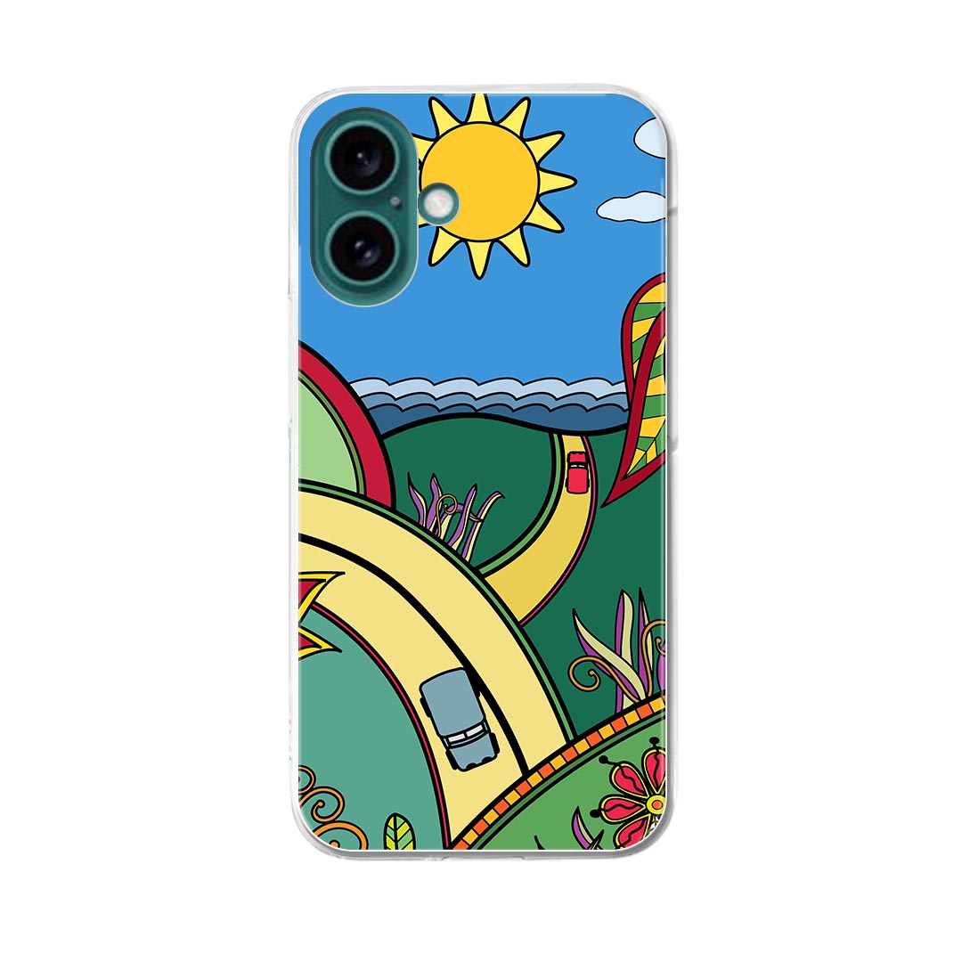 Mobile Phone Cases - 【送料無料】ハードケース ほぼ全機種対応 スマホ カバー ケース スマホケース ポリカーボネート ハード 携帯ケース softbank au docomo 005371 太陽　海　花　山　カラフル