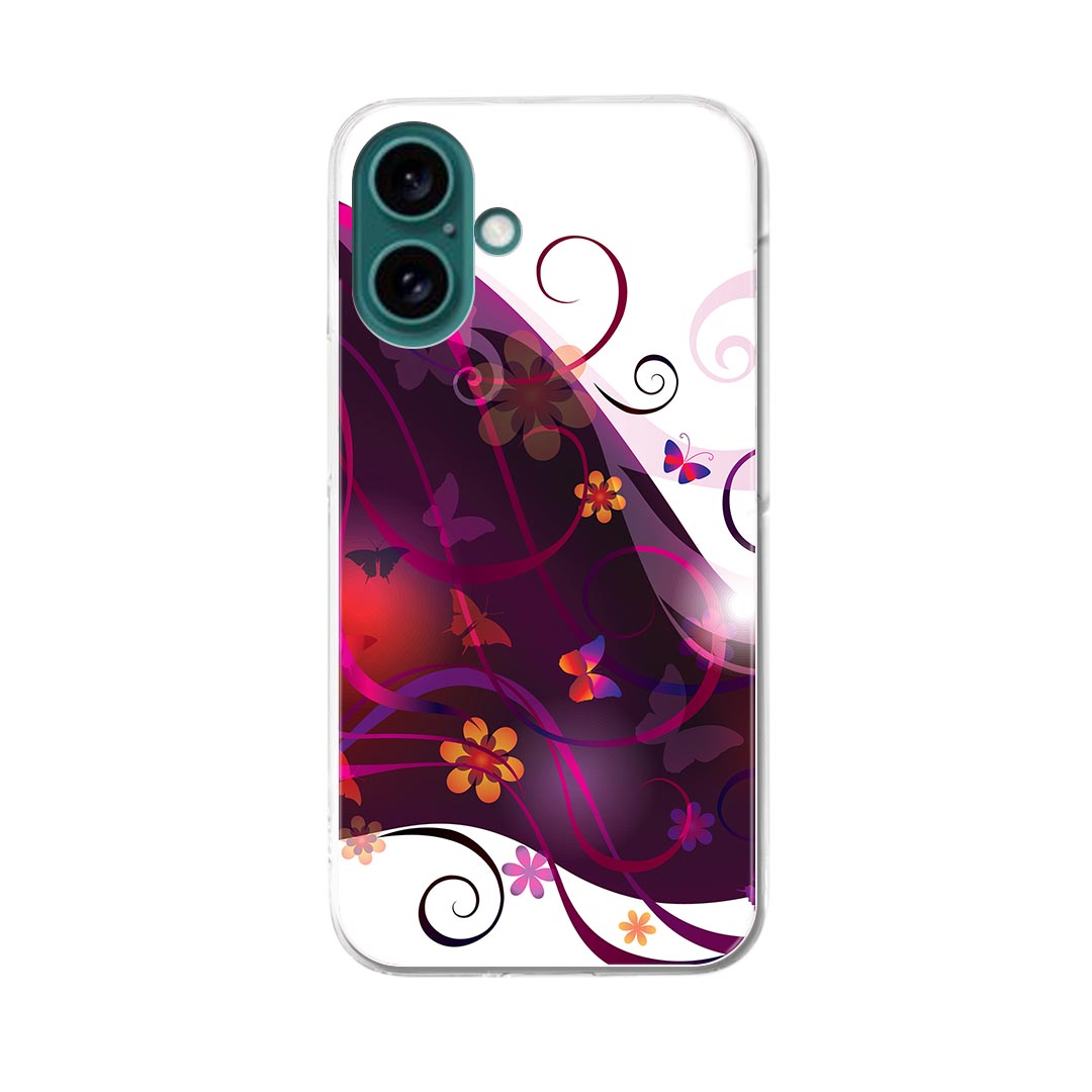 【送料無料】ハードケース ほぼ全機種対応 スマホ カバー ケース スマホケース ポリカーボネート ハード 携帯ケース softbank au docomo 007783 蝶　人物　カラフル　レインボー