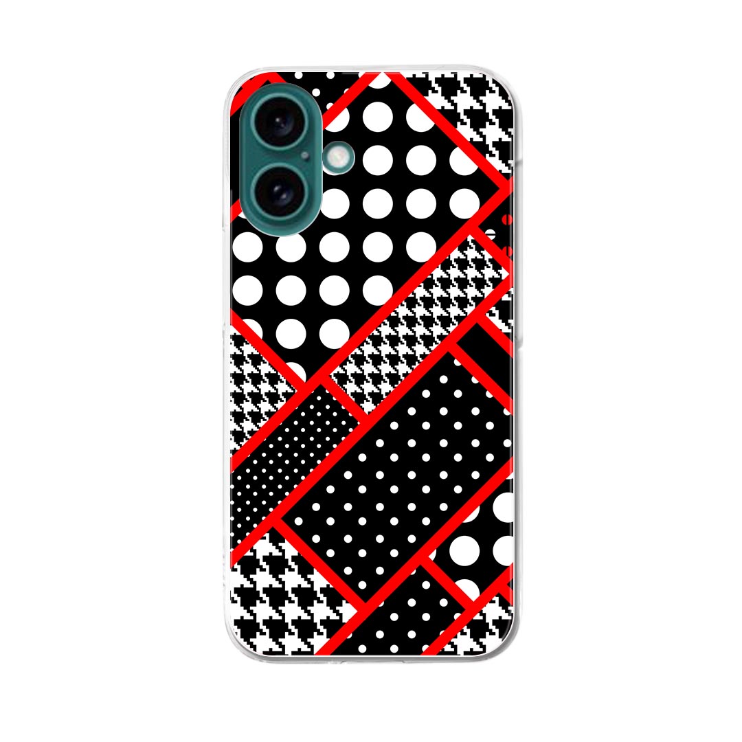 【送料無料】ハードケース ほぼ全機種対応 スマホ カバー ケース スマホケース ポリカーボネート ハード 携帯ケース softbank au docomo 008555 柄　模様　水玉　赤　レッド