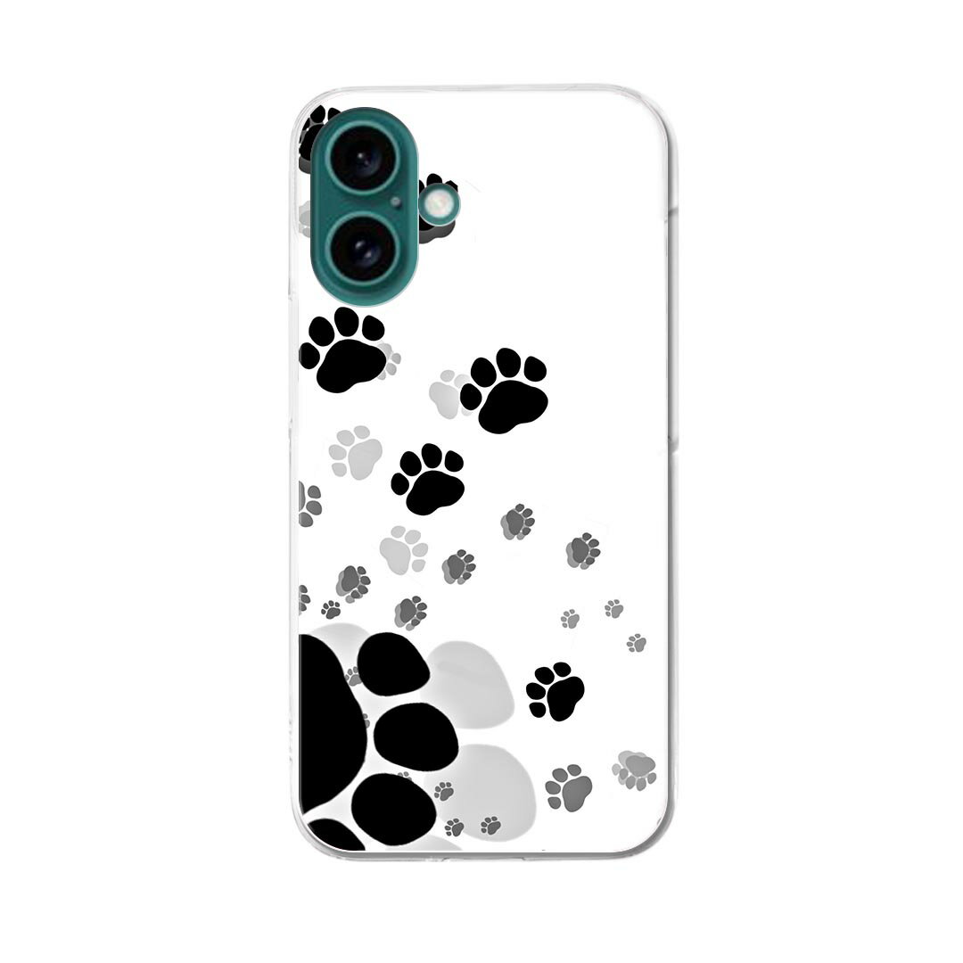 【送料無料】ハードケース ほぼ全機種対応 スマホ カバー ケース スマホケース ポリカーボネート ハード 携帯ケース softbank au docomo 010216 動物 足跡 白 黒