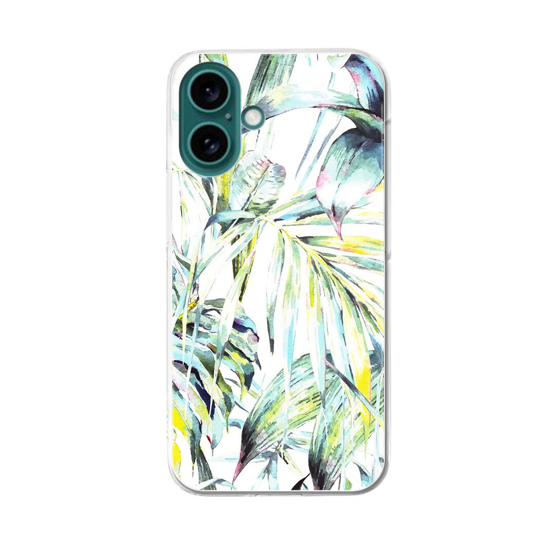 乐天商城 - iPhone16 6.1インチ 専用 各キャリア iPhone 16 共通対応 ハード ケース iphone16 対応 ケース カバー ハードケース 014664 リーフ　ボタニカル