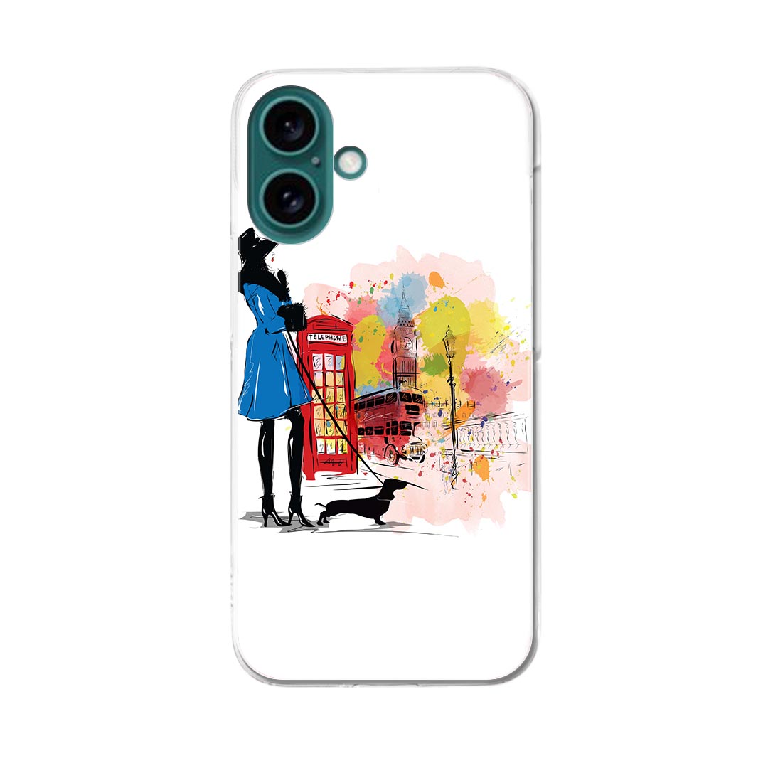 Rakuten - iPhone16plus 6.7インチ 専用 各キャリア iPhone 16 plus 共通対応 ハード ケース iphone16plus ケース カバー 014903 イラスト　ロンドン　街