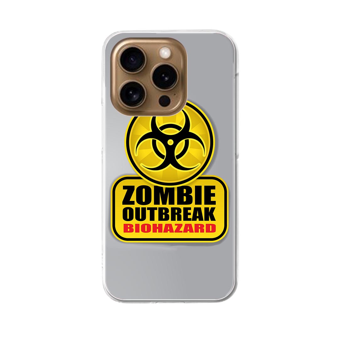 iPhone16pro 6.3インチ 専用 各キャリア iPhone 16 pro 共通対応 ハード ケース iphone16pro 対応 ケース カバー 001180 標識 ゾンビ バイオハザード