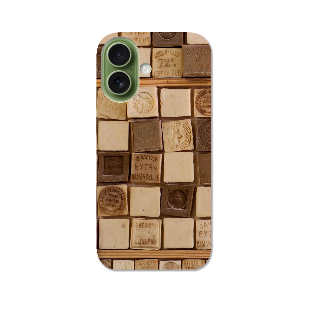 iPhone17 用 スマホカバー 各キャリア 共通対応 ケース カバー ハードケース 023813 石鹸 サボン 柄