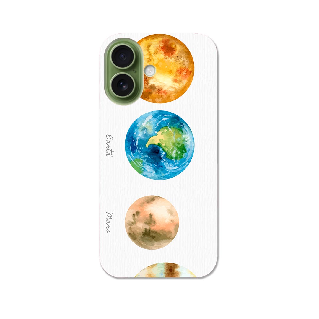 iPhone17 用 スマホカバー 各キャリア 共通対応 ケース カバー ハードケース 033434 solar system 太陽系