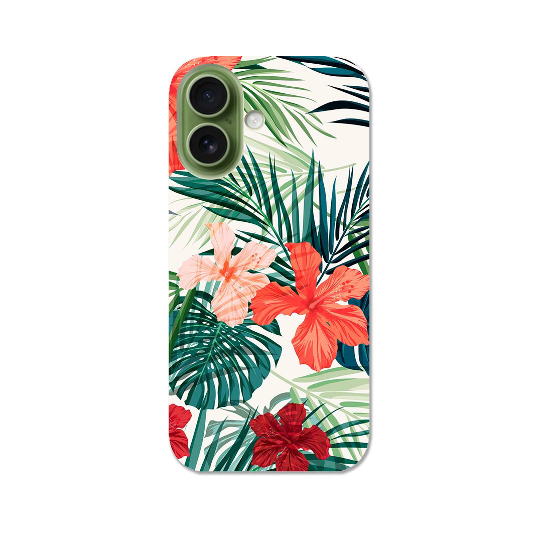 iPhone17 用 スマホカバー 各キャリア 共通対応 ケース カバー ハードケース 012034 ハイビスカス　花　植物(2.0)