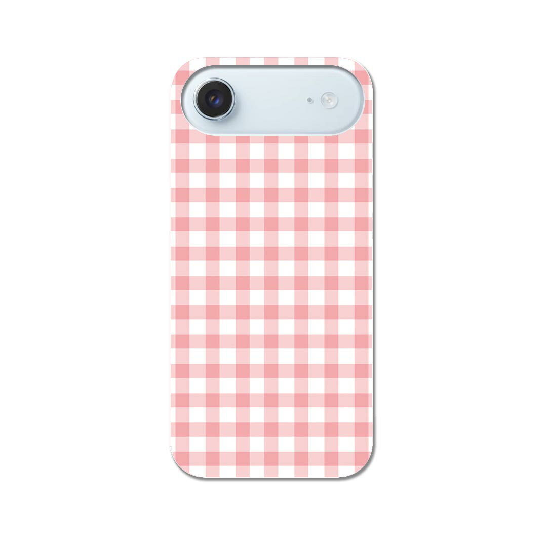 Rakuten - iPhone Air 用 スマホカバー 各キャリア 共通対応 ケース カバー ハードケース 009232 チェック　ピンク　シンプル
