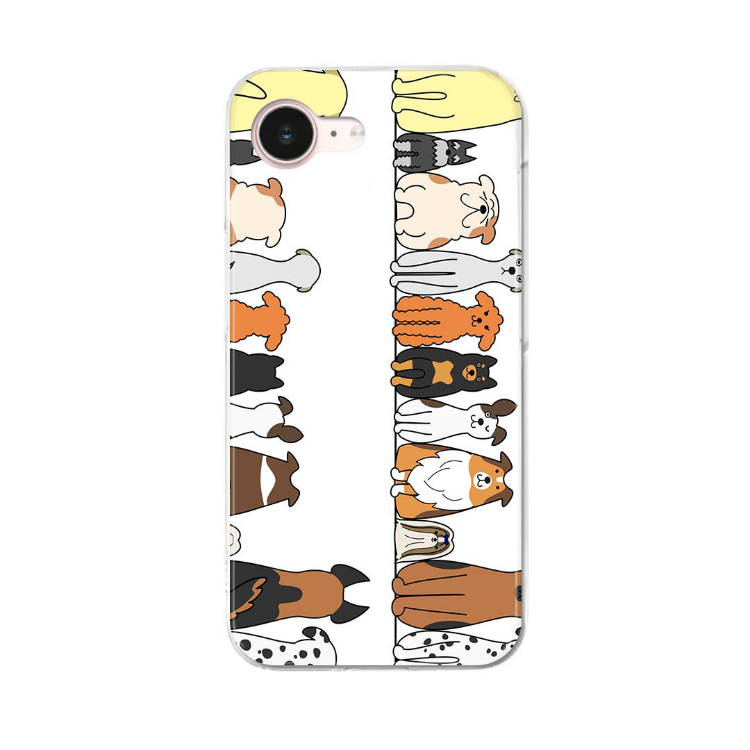iPhone 17e 用 各キャリア 共通対応 iphone17e スマホカバー ケース カバー ハードケース 009614 犬　動物　キャラクター