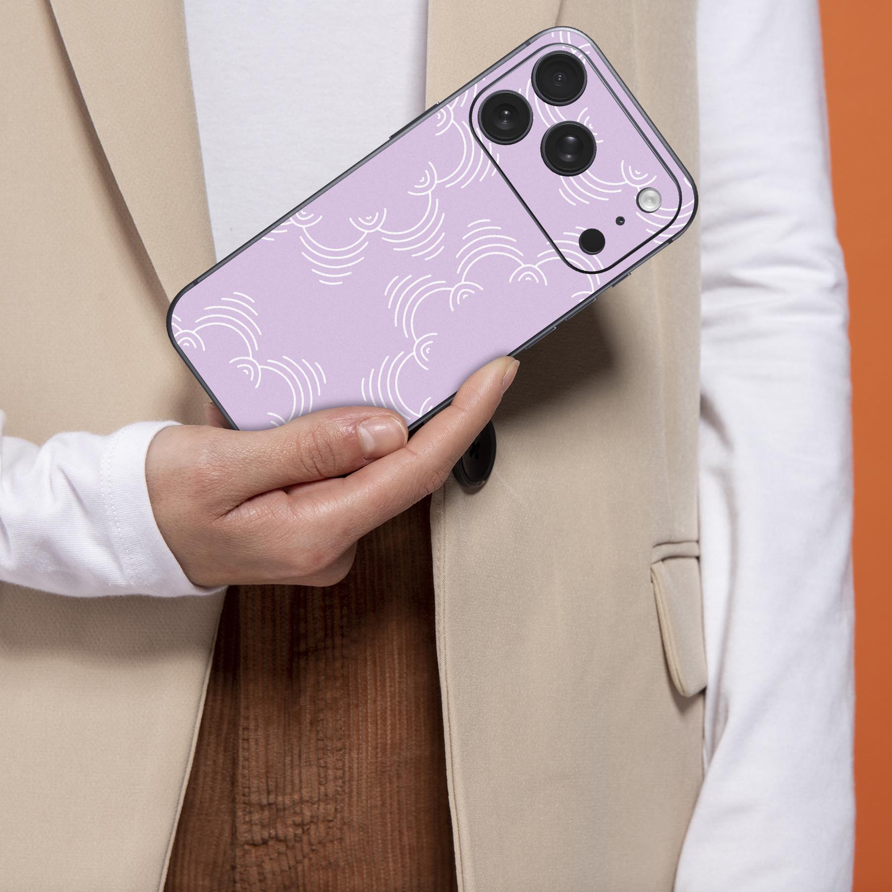 iPhone 用 デザインスキンシール 対応 2枚入り カバー デコレーション アクセサリー デコシール 高品質再剥離性シート 050569