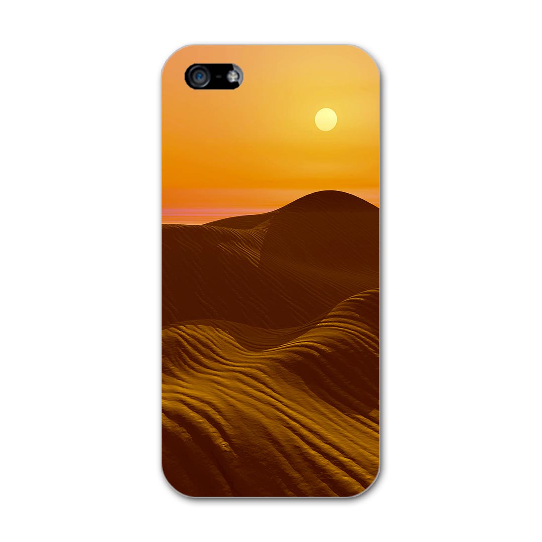 iPhone SE iPhone5SE アイホーン softbank ソフトバンク スマホ カバー スマホケース スマホカバー PC ハードケース 砂漠　夕日　太陽 写真・風景 000029