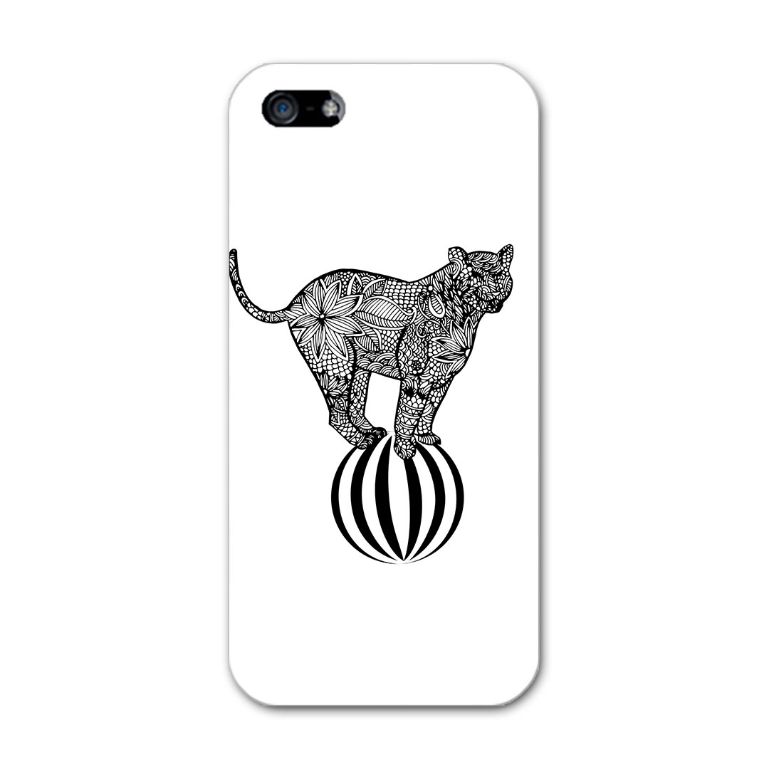 iphone5 アイフォーン iphone 5 softbank ソフトバンク スマホ カバー ケース スマホケース スマホカバー PC ハードケース 動物 ボーダー イラスト アニマル 002880