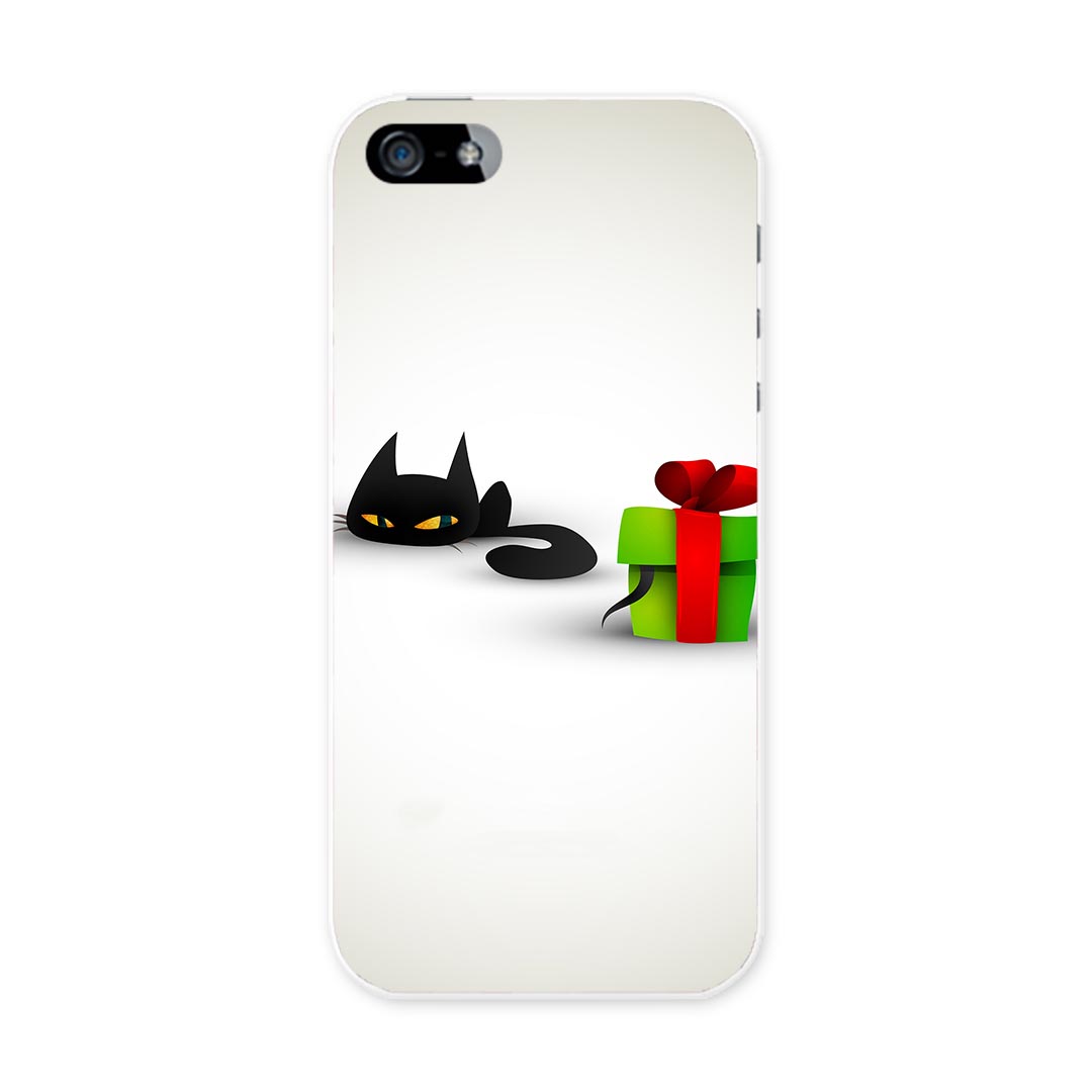 iphone5au iPhone 5 アイフォーン APPLE au エーユー スマホ カバー ケース スマホケース スマホカバー TPU ソフトケース 黒猫　イラスト　プレゼント アニマル 000164