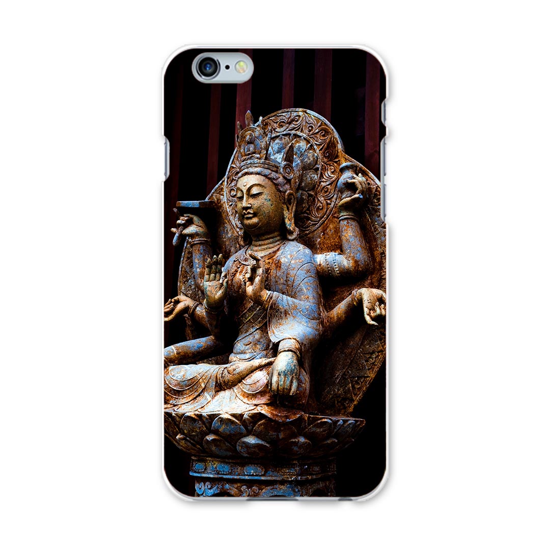 iphone6 iphone 6 アイフォーン softbank ソフトバンク スマホ カバー ケース スマホケース スマホカバー PC ハードケース 仏像　写真　黒 写真・風景 005093