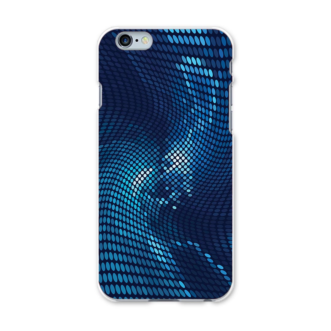 iphone6 iphone 6 アイフォーン softbank ソフトバンク スマホ カバー ケース スマホケース スマホカバー PC ハードケース 青　ブルー　模様 クール 006591(2.0)