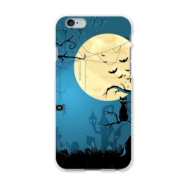 iPhone6plus iPhone6 plus アイフォーン APPLE softbank ソフトバンク スマホ カバー ケース スマホケース スマホカバー TPU ソフトケース ハロウィン　夜　猫　クモ アニマル 000061