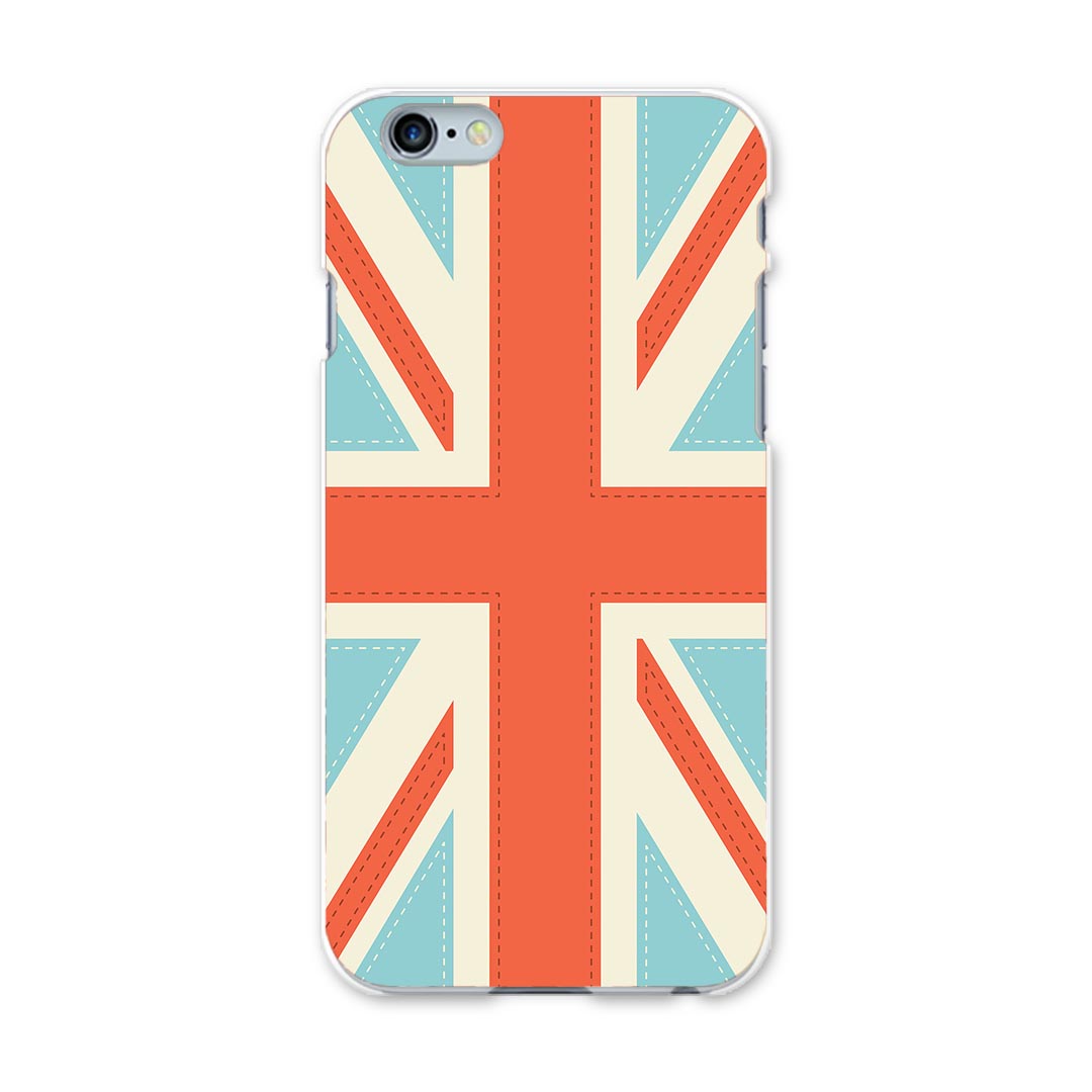 iphone6plus iPhone6s plus アイフォーン APPLE softbank ソフトバンク スマホ カバー ケース スマホケース スマホカバー PC ハードケース 国旗　英国　赤　レッド　水色 その他 007443