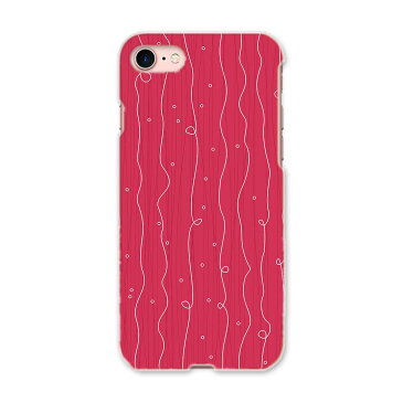 iphone7 iphone 7 softbank ソフトバンク スマホ カバー ケース スマホケース スマホカバー PC ハードケース ストライプ ピンク ラブリー 000176