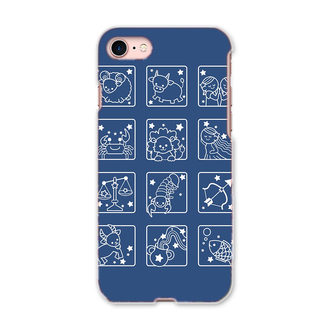 iPhone SE 2020 専用ハードケース iPhone8 iPhone7 iPhone6/6s 共通対応 全機種対応 あり ケース スマホケース スマホカバー PC ハードケース 003354 星座　イラスト　キャラクター