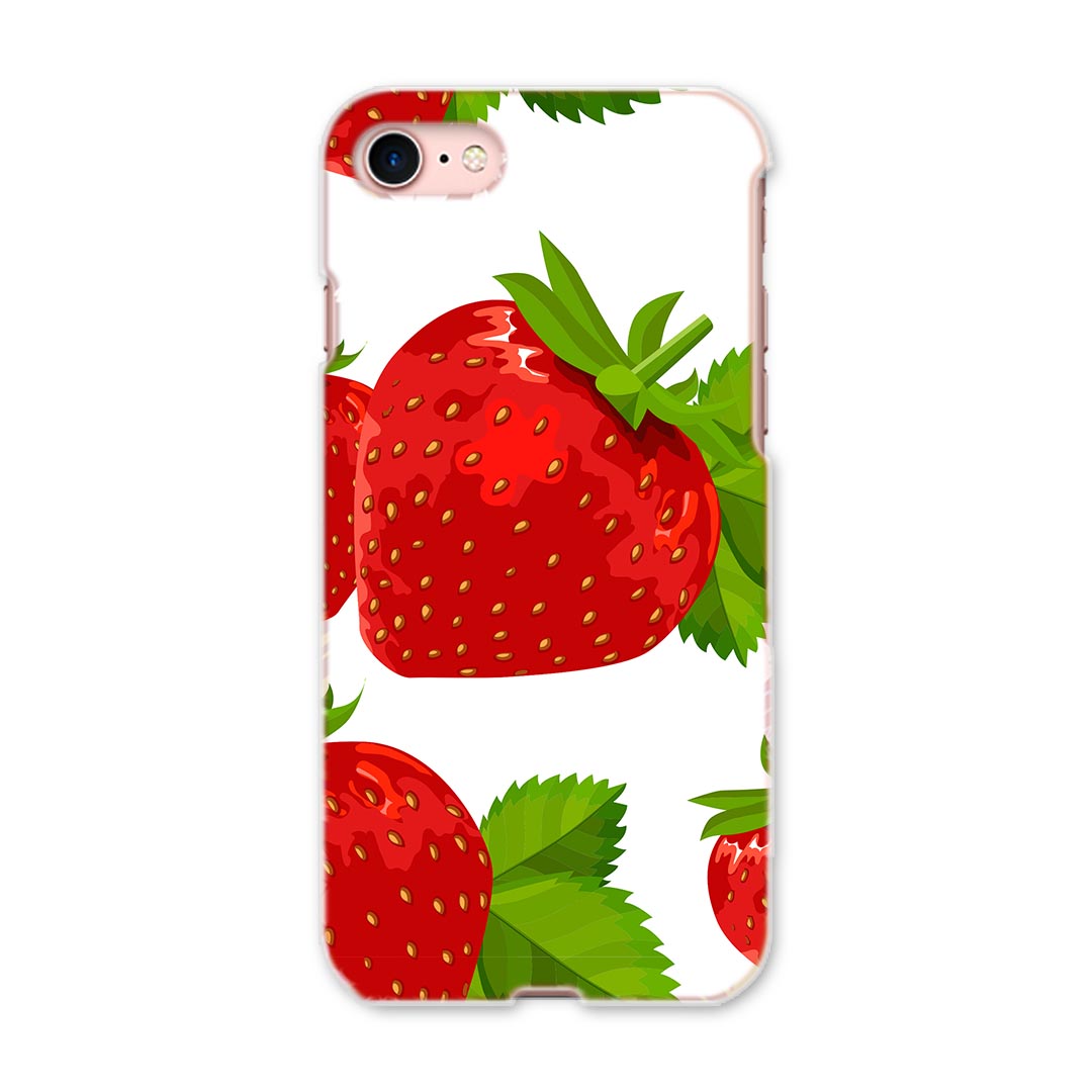 iphone7 iphone 7 softbank ソフトバンク スマホ カバー ケース スマホケース スマホカバー PC ハードケース 苺　イラスト　シンプル ラブリー 004235