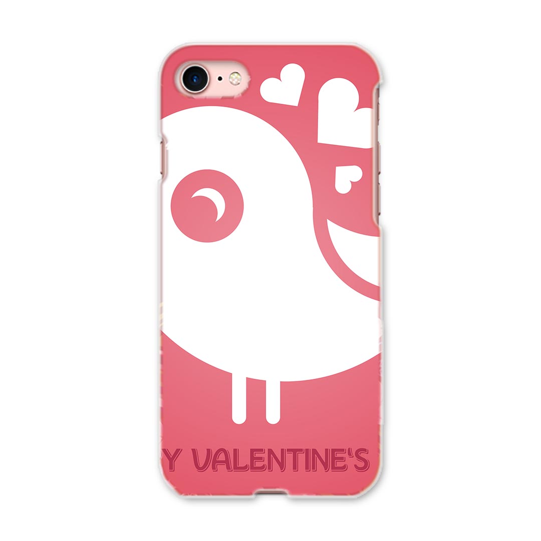 iphone8 iphone 8 アイフォーン softbank ソフトバンク スマホ カバー スマホケース スマホカバー PC ハードケース 006415 鳥　ハート