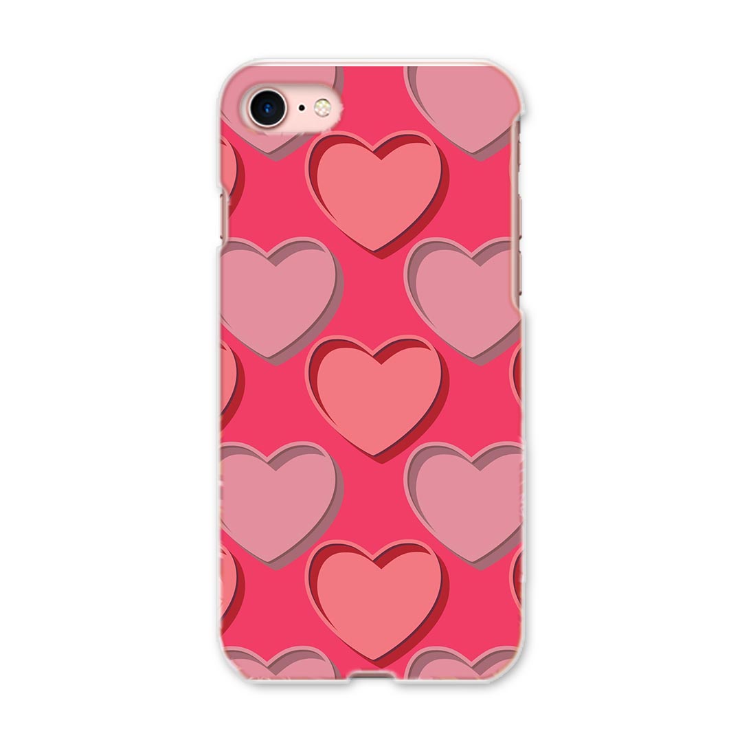 iphone8 iphone 8 アイフォーン softbank ソフトバンク スマホ カバー スマホケース スマホカバー PC ハードケース 007128 ハート　模様