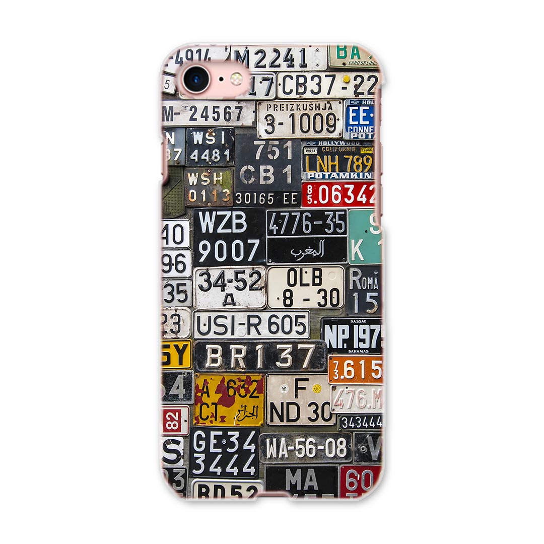 Rakuten - iphone8 iphone 8 アイフォーン softbank ソフトバンク スマホ カバー スマホケース スマホカバー PC ハードケース 008545 ナンバー　プレート　カラフル　写真