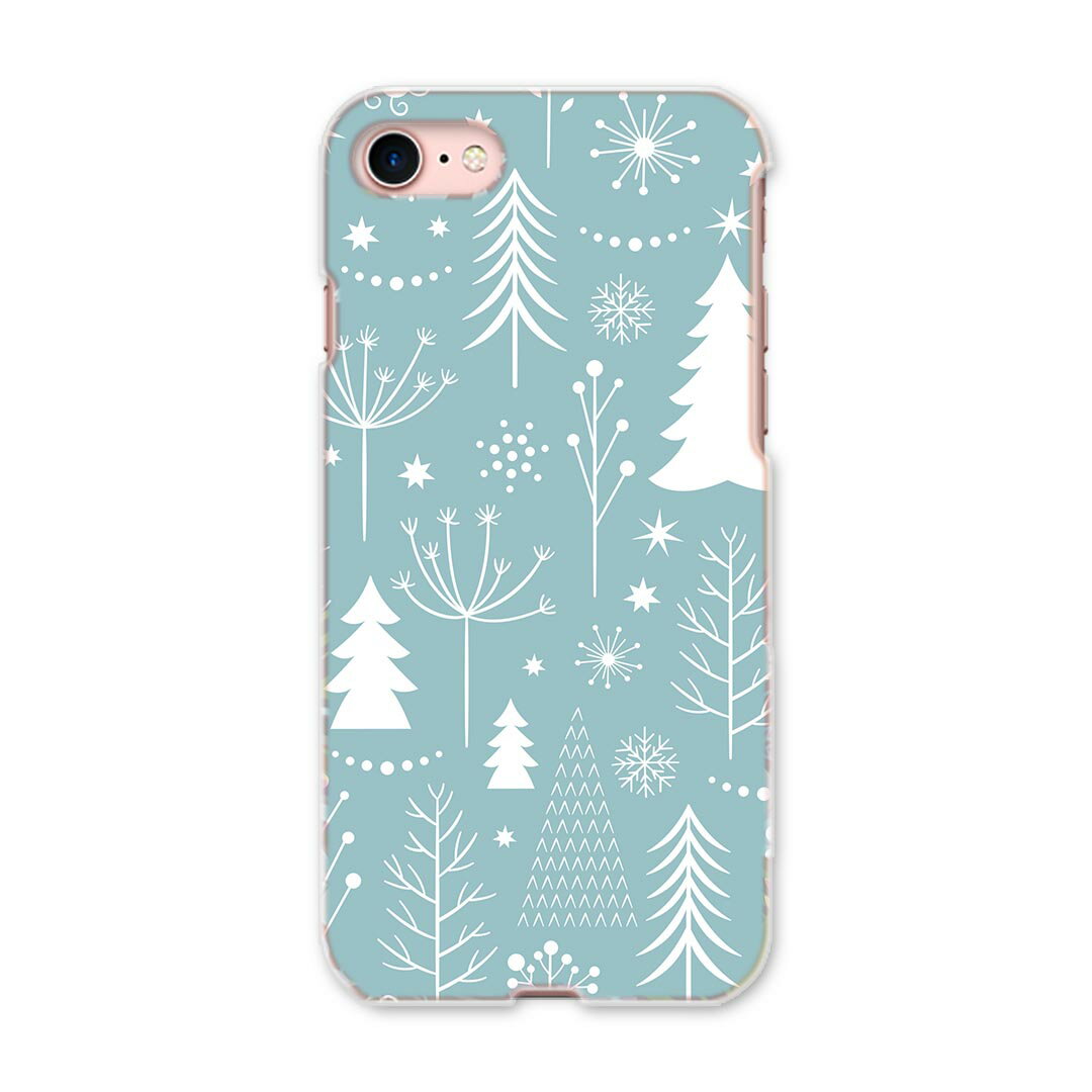 iphone8 iphone 8 アイフォーン softbank ソフトバンク スマホ カバー スマホケース スマホカバー PC ハードケース 009840 クリスマス　雪　結晶