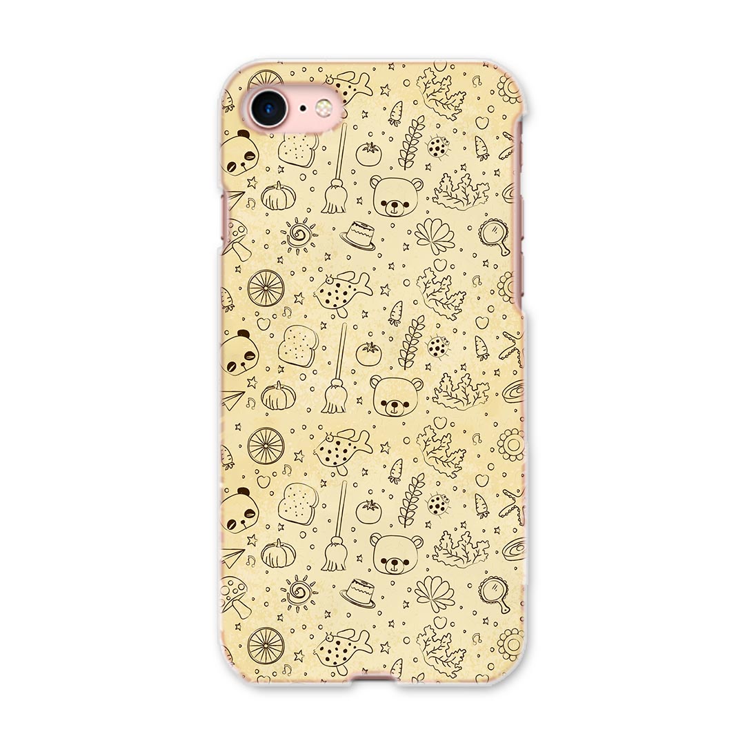 iphone8 iphone 8 アイフォーン softbank ソフトバンク スマホ カバー スマホケース スマホカバー PC ハードケース 010289 動物　熊　パンダ　イラスト
