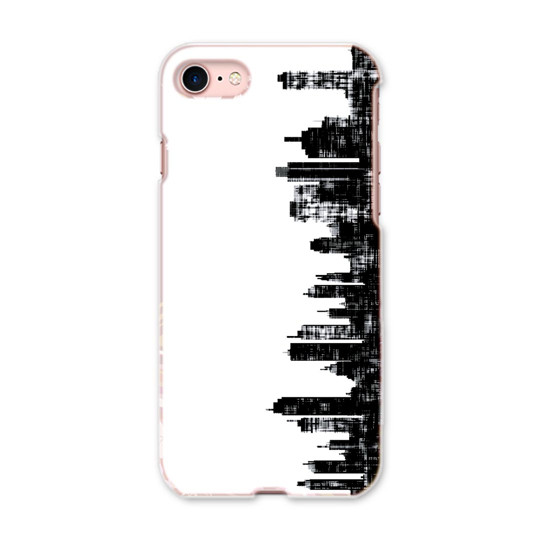 iphone8 iphone 8 アイフォーン softbank ソフトバンク スマホ カバー スマホケース スマホカバー PC ハードケース 010353 風景　景色　白　黒