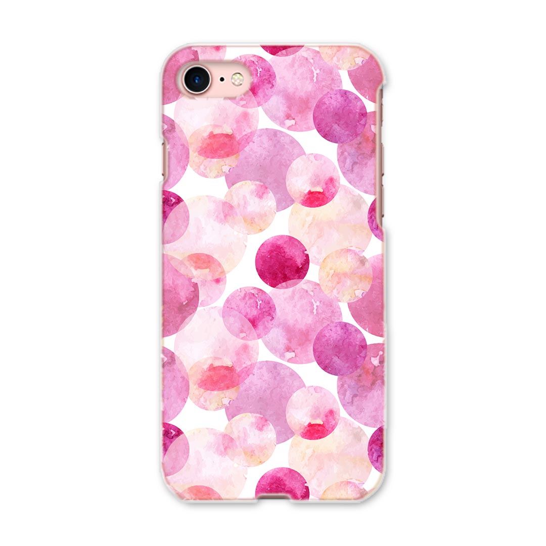 iphone8 iphone 8 アイフォーン softbank ソフトバンク スマホ カバー スマホケース スマホカバー PC ハードケース 010478 水彩　ピンク　紫