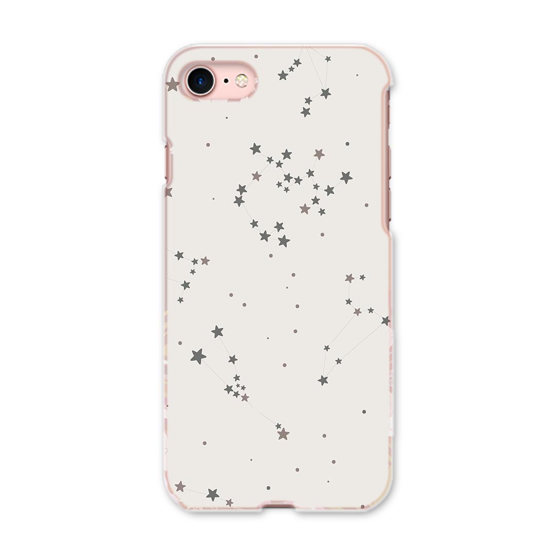 iphone8 iphone 8 アイフォーン softbank ソフトバンク スマホ カバー スマホケース スマホカバー PC ハードケース 010562 星　グレー　模様