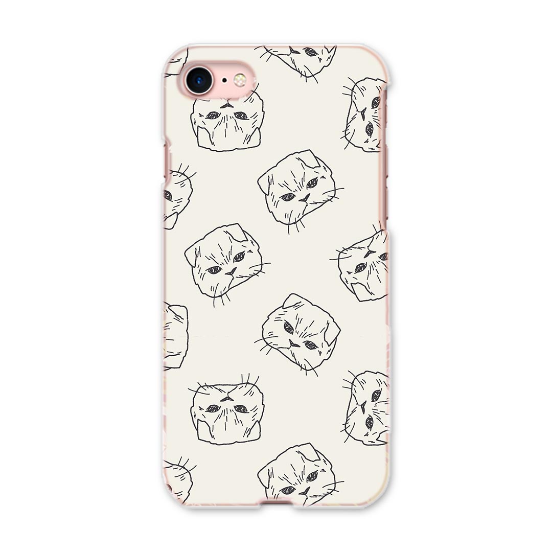 iphone8 iphone 8 アイフォーン softbank ソフトバンク スマホ カバー スマホケース スマホカバー PC ハードケース 010694 猫　動物　イラスト