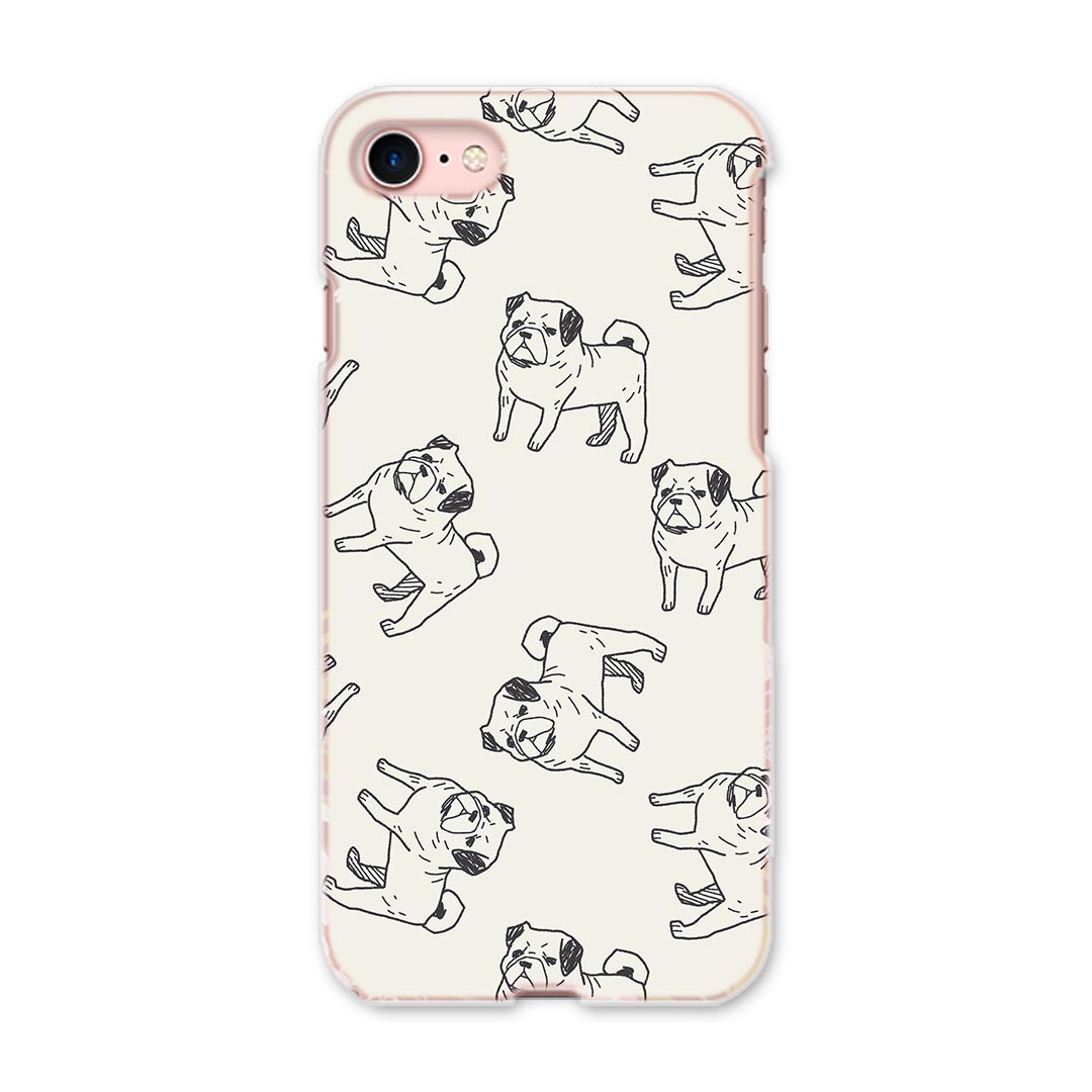 iphone8 iphone 8 アイフォーン softbank ソフトバンク スマホ カバー スマホケース スマホカバー PC ハードケース 010696 犬　動物　イラスト