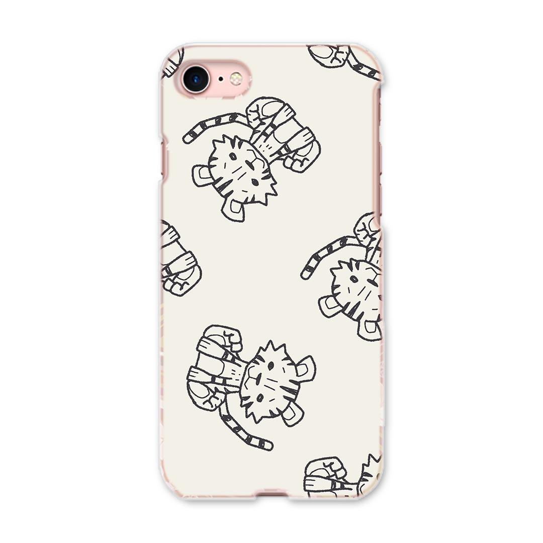 iphone8 iphone 8 アイフォーン softbank ソフトバンク スマホ カバー スマホケース スマホカバー PC ハードケース 010708 トラ　動物　イラスト