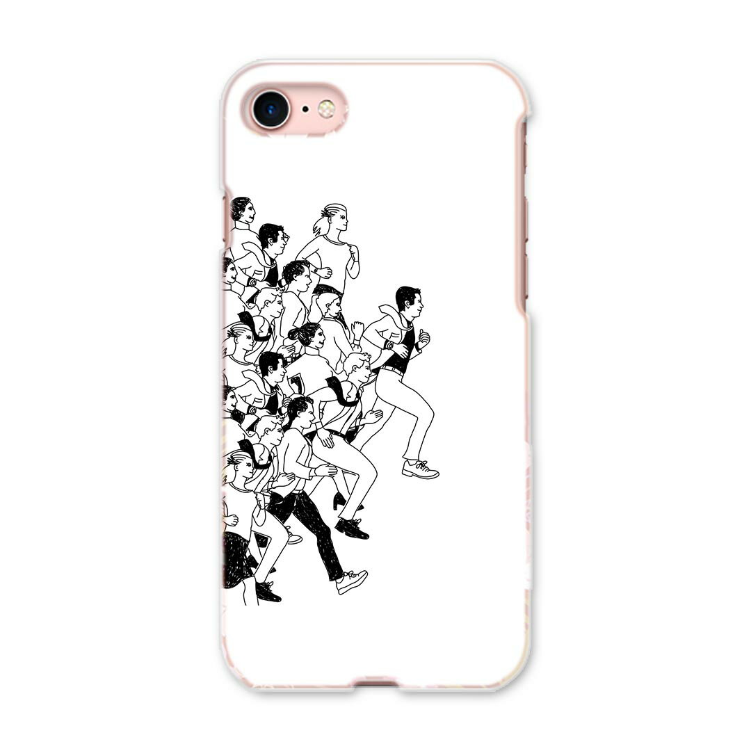 iphone8 iphone 8 アイフォーン softbank ソフトバンク スマホ カバー スマホケース スマホカバー PC ハードケース 010933 人物　イラスト　キャラクター