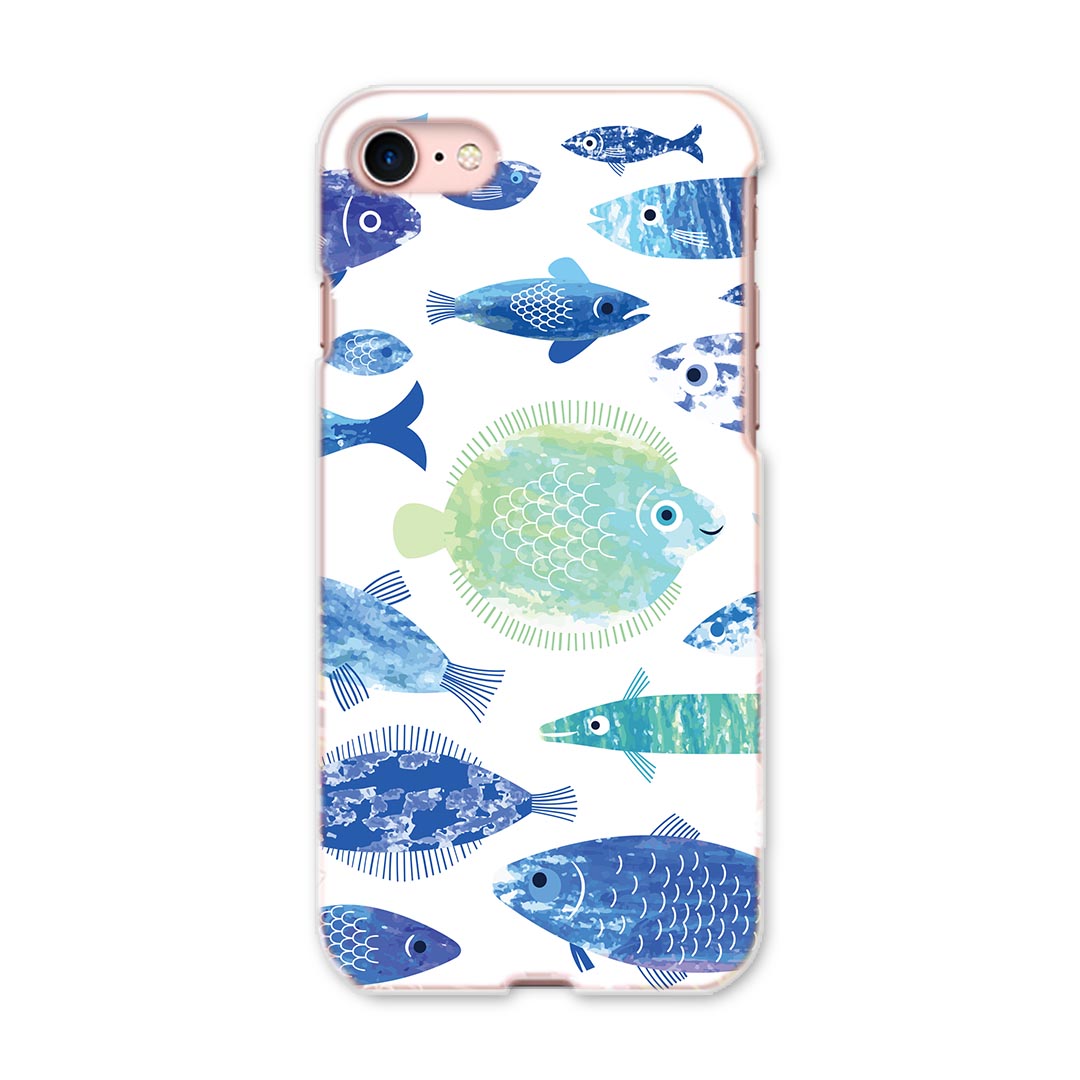 iphone8 iphone 8 アイフォーン softbank ソフトバンク スマホ カバー スマホケース スマホカバー PC ハードケース 010962 海　生き物　魚