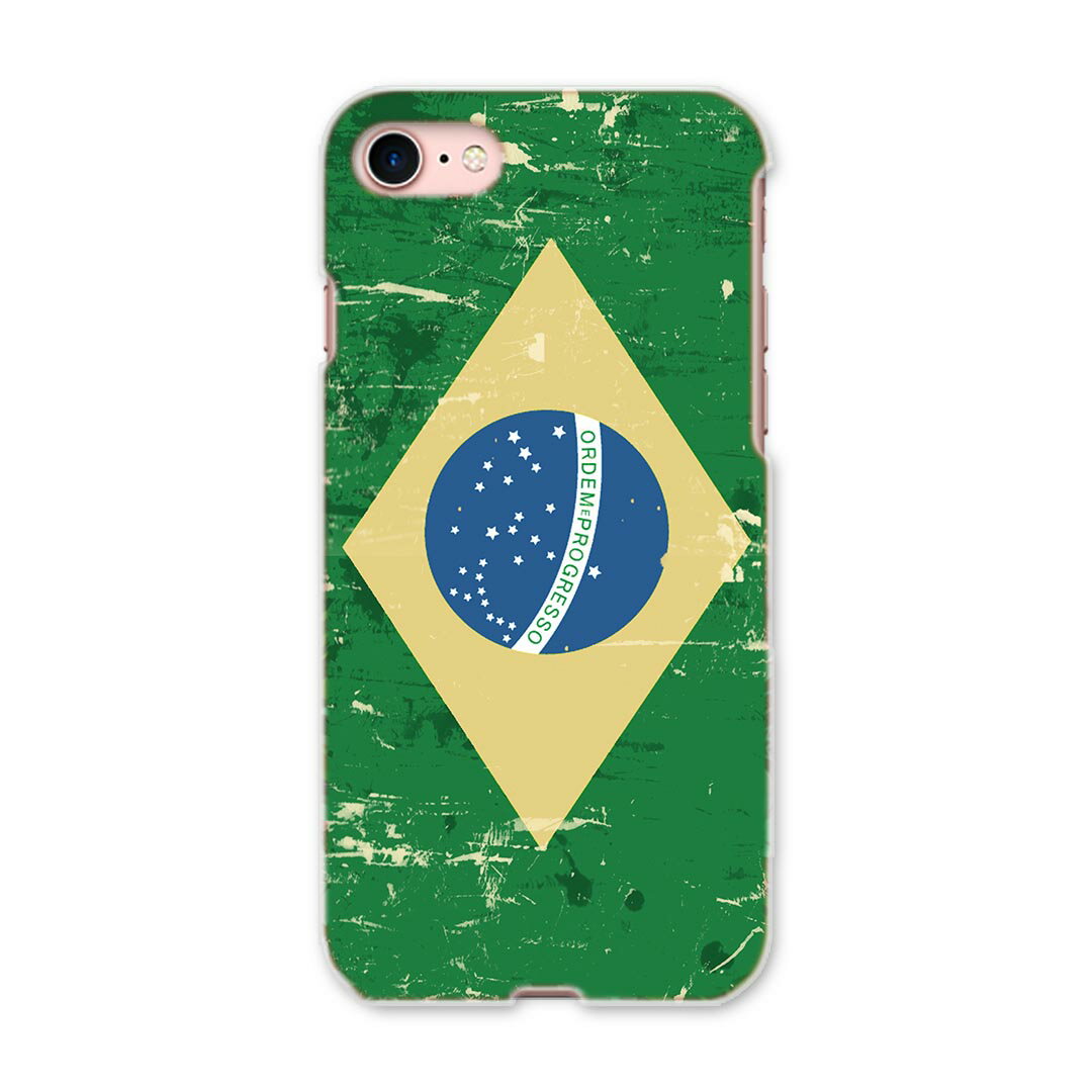 iPhone SE ケース 第2世代 / 第3世代 iPhone 7 / iPhone 8 対応ケース ケース スマホケース スマホカバー PC ハードケース 011614 ブラジル 外国 国旗
