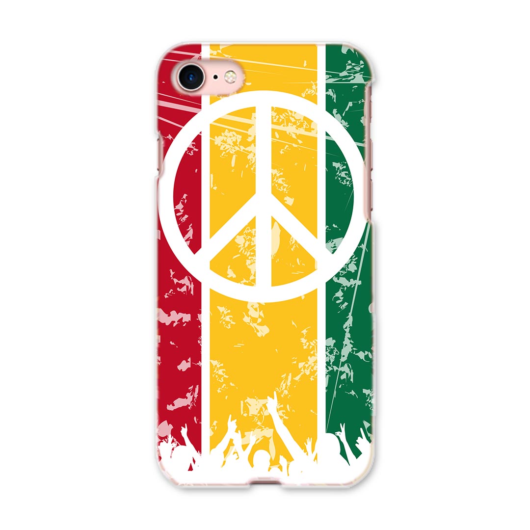 iPhone SE ケース 第2世代 / 第3世代 iPhone 7 / iPhone 8 対応ケース ケース スマホケース スマホカバー PC ハードケース 011763 レゲエ ピース 音楽